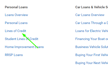 Royal Bank Line of Credit