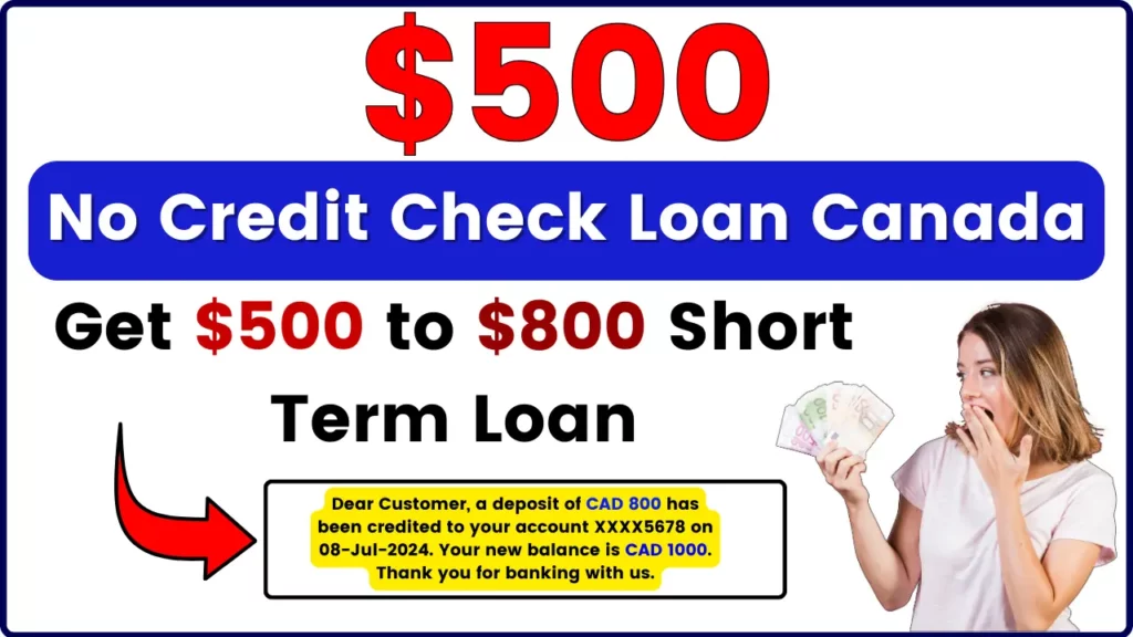 $500 Loan No Credit Check Canada - Don't search further, get a $500 to ...