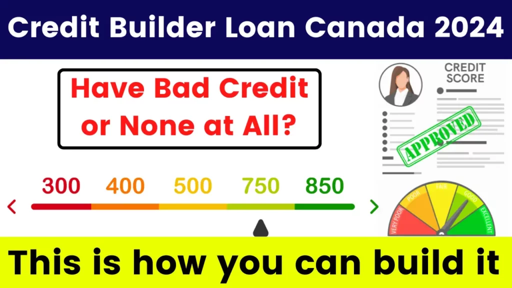 Credit Builder Loan Canada 2024 - Have bad credit or none at all, this is how you can build it