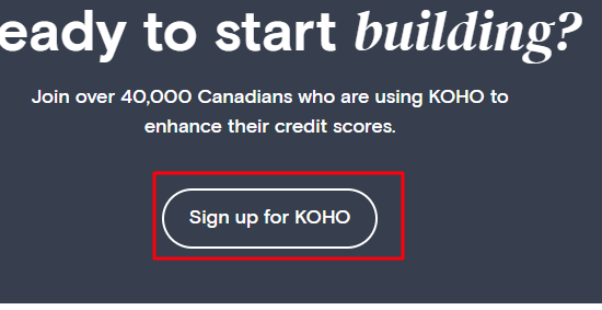 Credit Builder Loan Sign Up