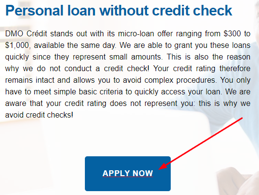 DMO Credit Personal Loan Apply Now