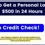 How to Get a Personal Loan for $500 in 24 Hours – No Credit Check!