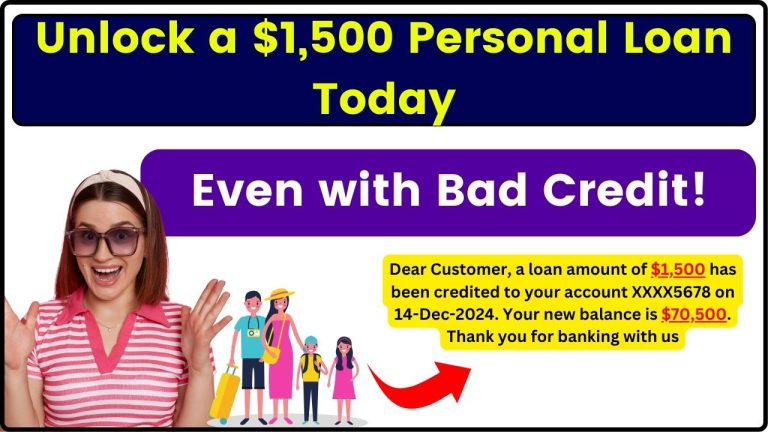 Unlock a $1,500 Personal Loan Today – Even with Bad Credit!